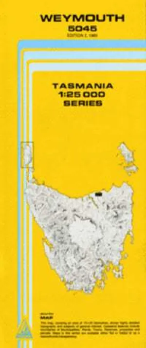 5045 Weymouth Topographic Map (2nd Edition) by TasMap (1985)
