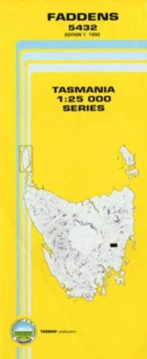 5432 Faddens Topographic Map (1st Edition) by TasMap (1992)