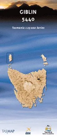 5440 Giblin Topographic Map (2nd Edition) by TasMap (2012)