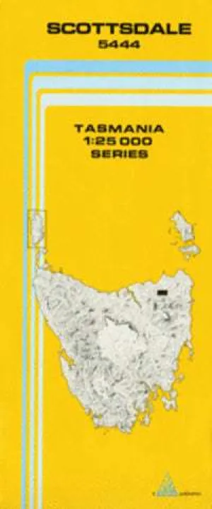 5444 Scottsdale Topographic Map (1st Edition) by TasMap (1982)