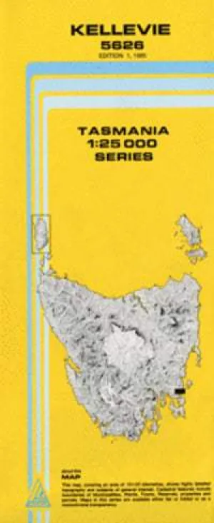 5626 Kellevie Topographic Map (1st Edition) by TasMap (1985)