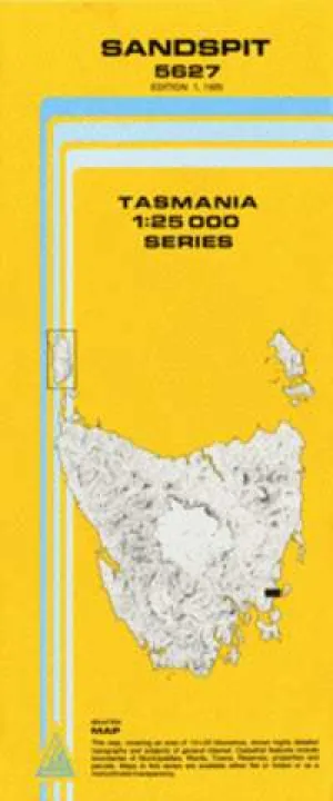 5627 Sandspit Topographic Map (1st Edition) by TasMap (1985)