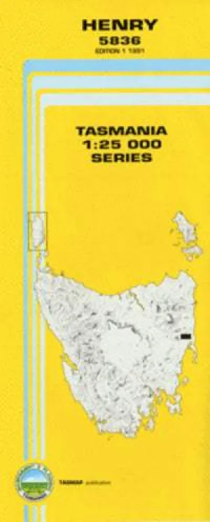 5836 Henry Topographic Map (1st Edition) by TasMap (1991)