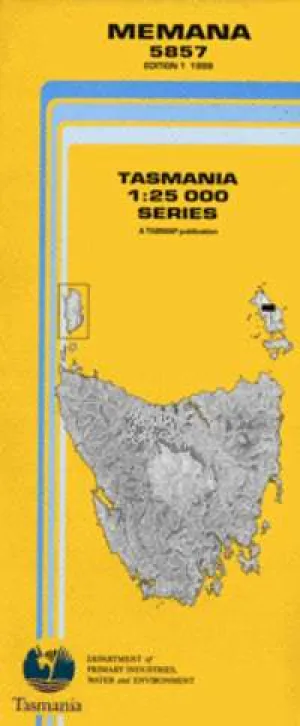 5857 Memana Topographic Map (1st Edition) by TasMap (1998)