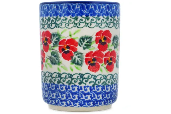 6 oz Tumbler - Delicate Red Flowers
