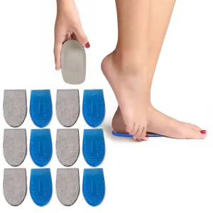 6 Pairs Ladies Gel Heel Cushion Insoles Spur Shoe High Heels Orthotic Sizes 6-10