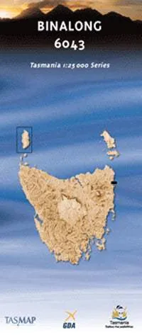 6043 Binalong Topographic Map (2nd Edition) by TasMap (2012)