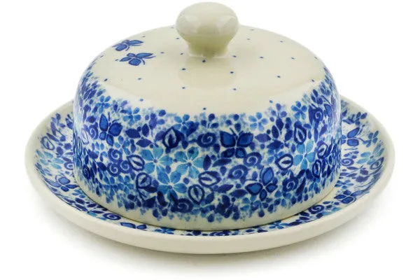 6" Dish with Cover - Delicate Blue