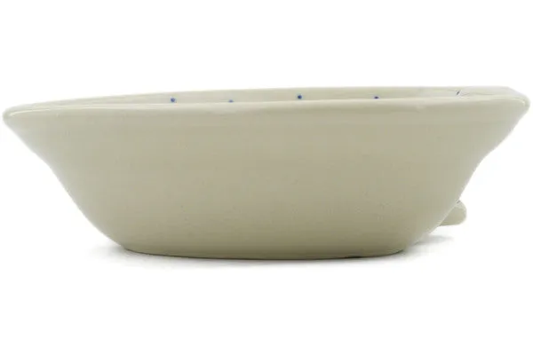 6" Heart Shaped Bowl - Delicate Blue