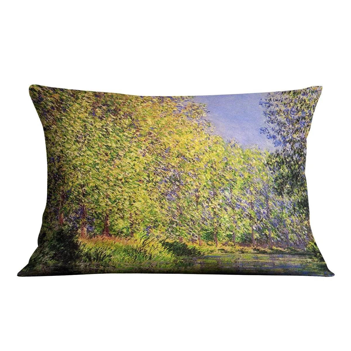 A bend of the Epte Giverny by Monet Throw Pillow