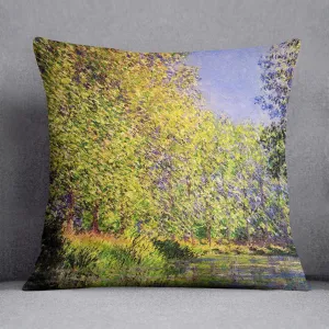 A bend of the Epte Giverny by Monet Throw Pillow
