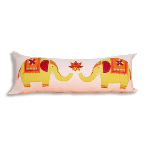 Amazing India Elephant Long Cushion Cover