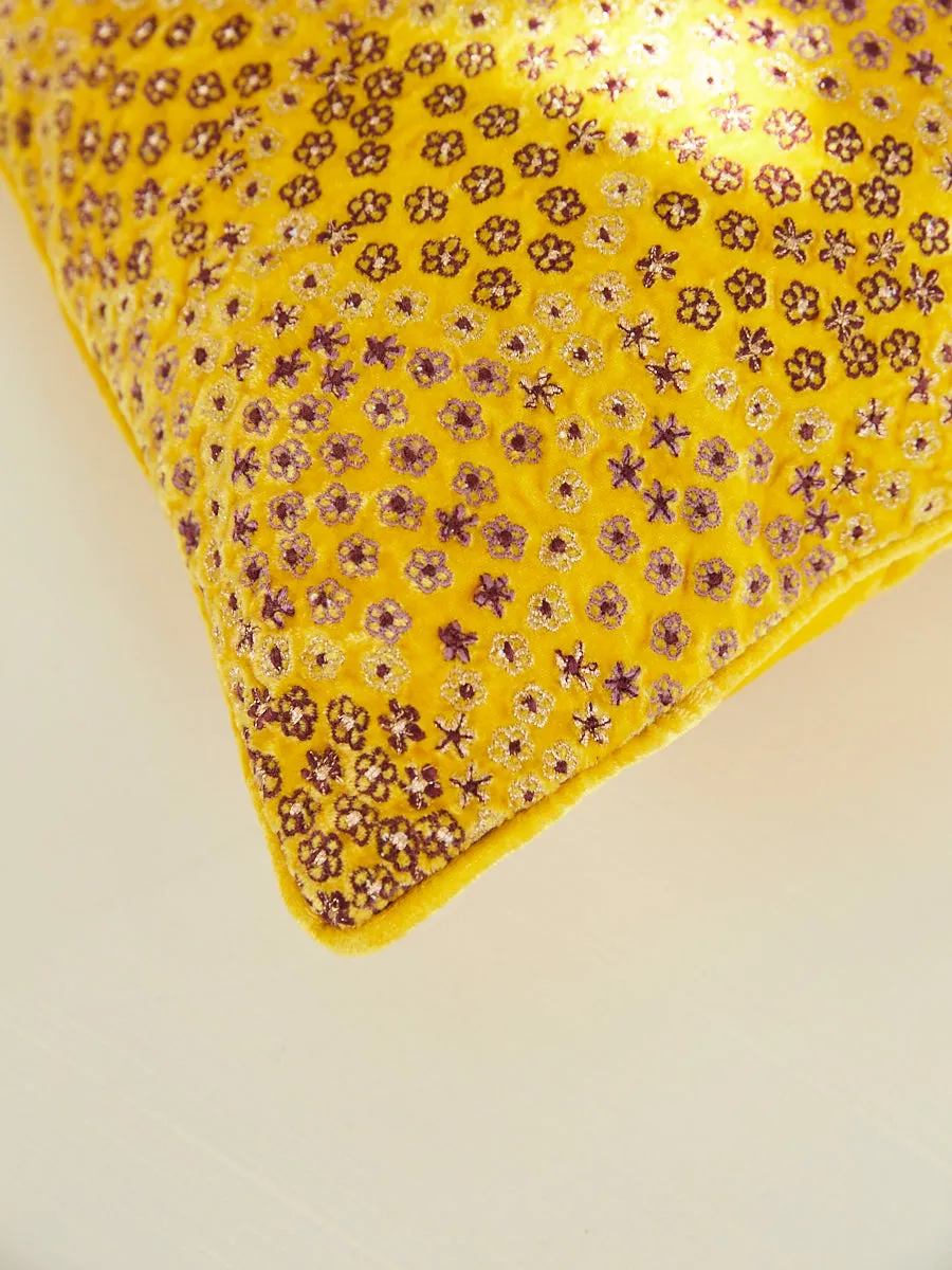 Anise Cushion in Citrine 40x40