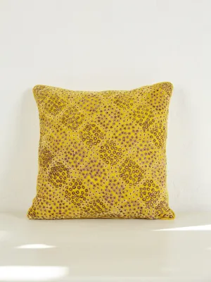 Anise Cushion in Citrine 40x40