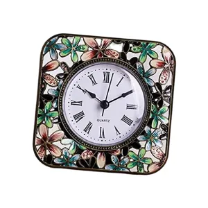 ATORSE Vintage Table Clock Bedside Roman Numerals Farmhouse Hotel Decorative