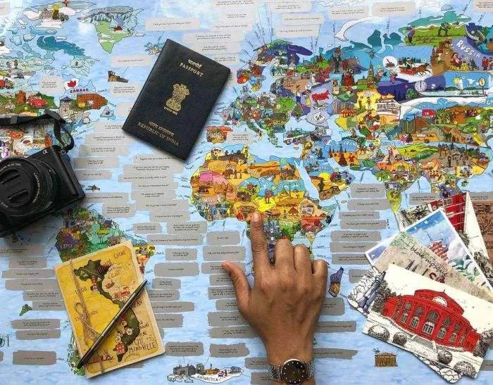 Awesome Maps WTFact Scratch Map