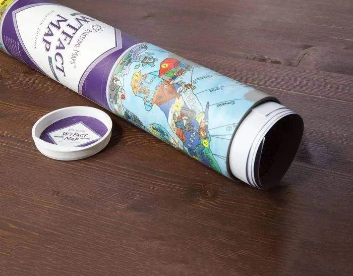 Awesome Maps WTFact Scratch Map