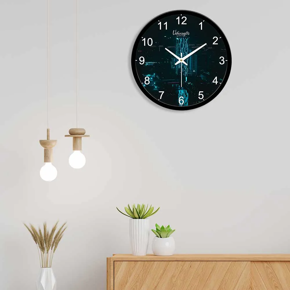 Beautiful Digital City Design Premium Wall Clock