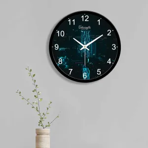 Beautiful Digital City Design Premium Wall Clock