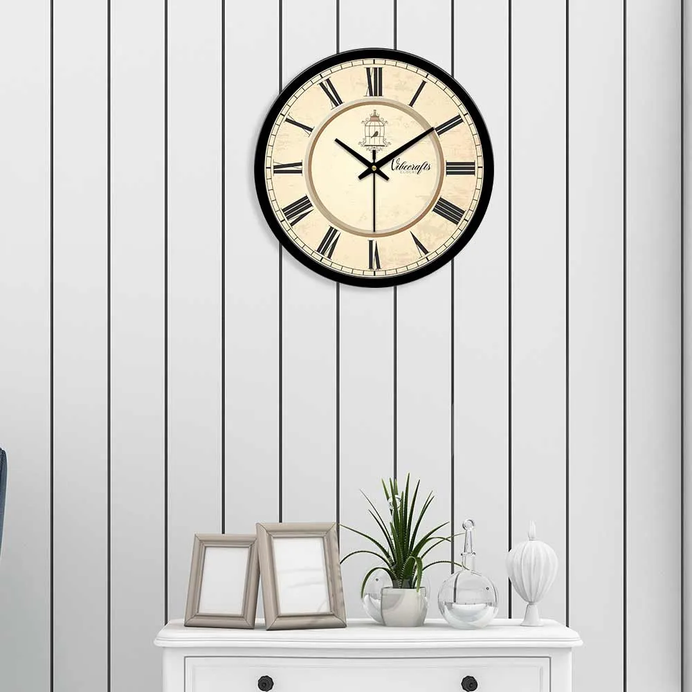 Beautiful Parrot Birds in cage Designer Wall Clock