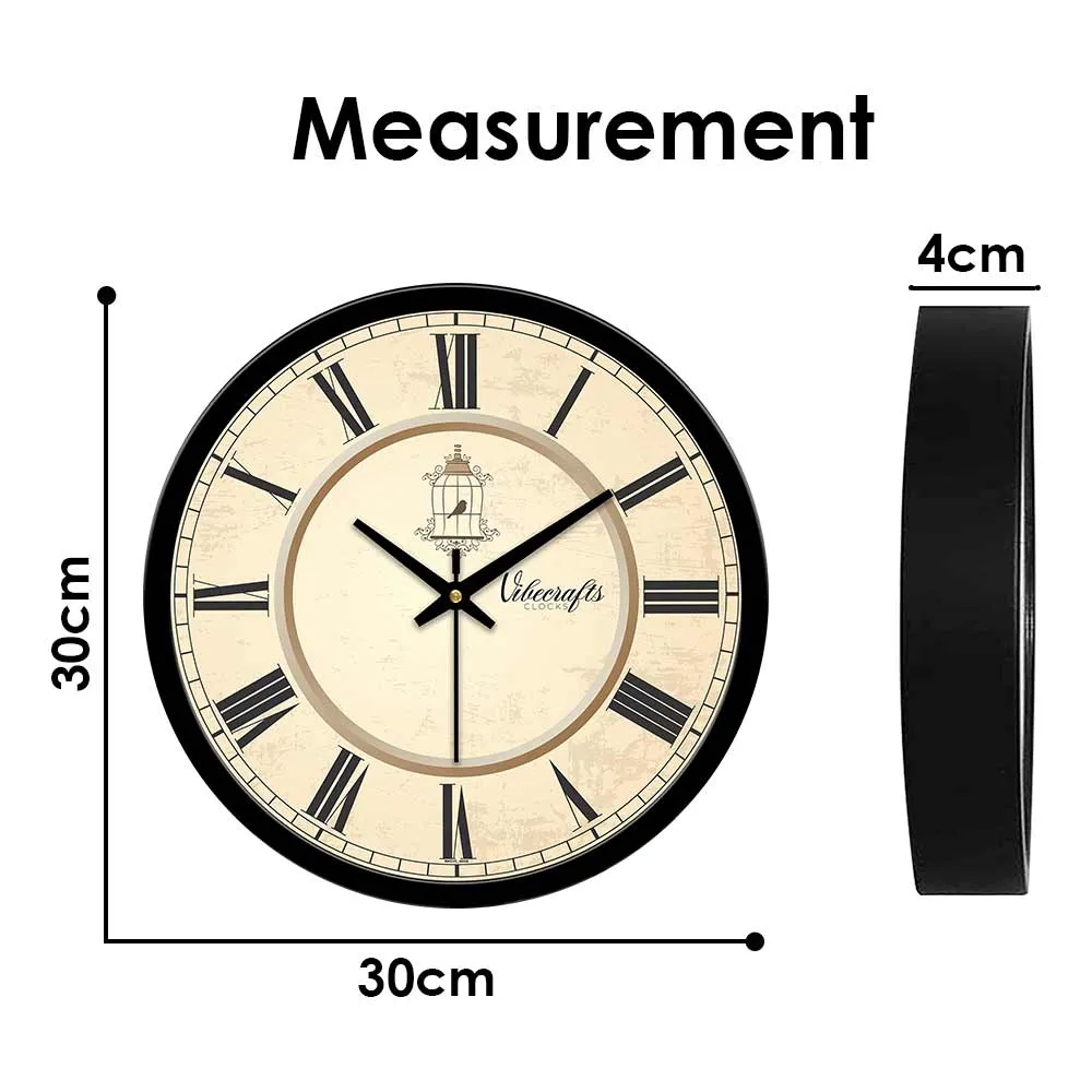 Beautiful Parrot Birds in cage Designer Wall Clock