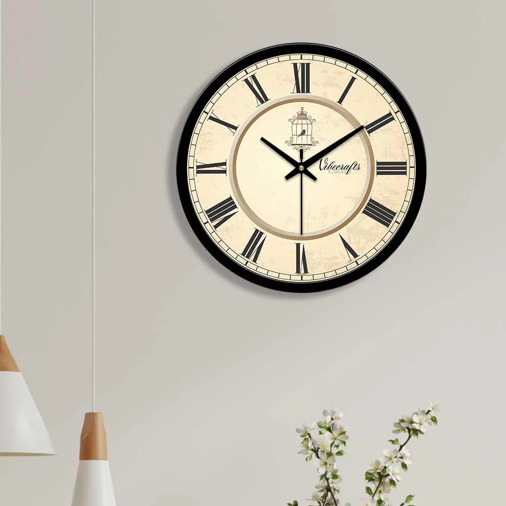 Beautiful Parrot Birds in cage Designer Wall Clock