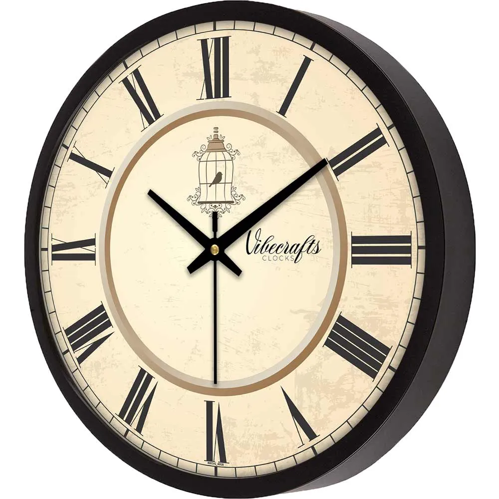 Beautiful Parrot Birds in cage Designer Wall Clock