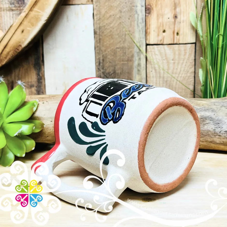 Beer & Tacos Clay Mug - Beer Mug