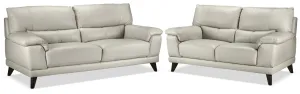 Belturbet Sofa and Loveseat Set - Silver Grey