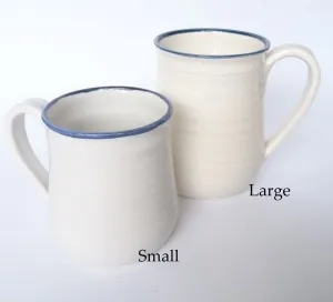 Blue & White Ceramic Coffee Mugs