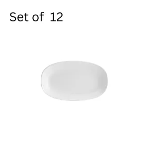 BONNA DIAMOND OVAL COUPE PLATE 190x110mm (DMNGRM19OKY) (Set of 12 )