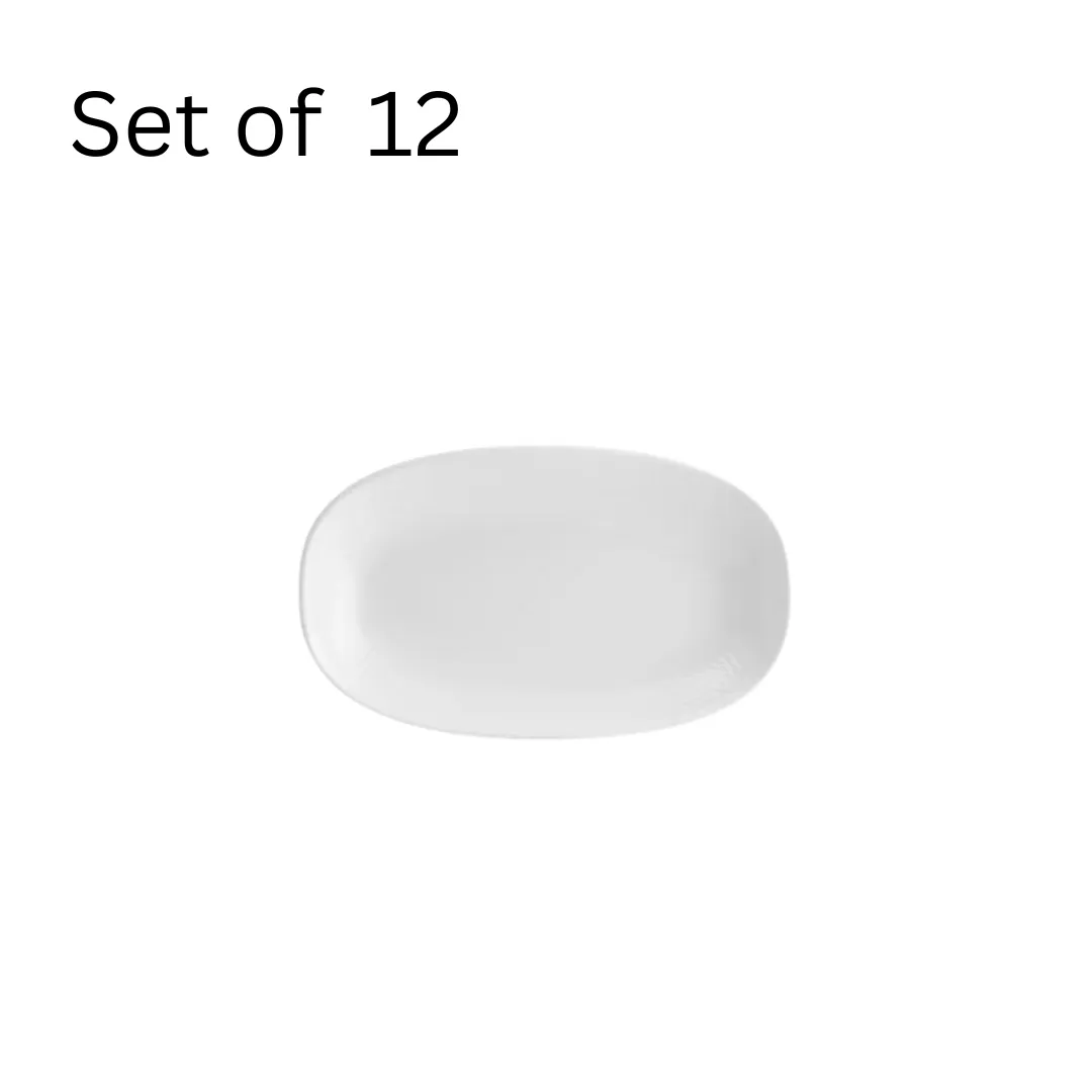 BONNA DIAMOND OVAL COUPE PLATE 190x110mm (DMNGRM19OKY) (Set of 12 )