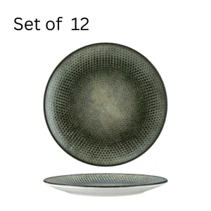 BONNA LENTA OLIVE ROUND COUPE PLATE 270mm (LNTOLGRM27DZ) (Set of 12 )