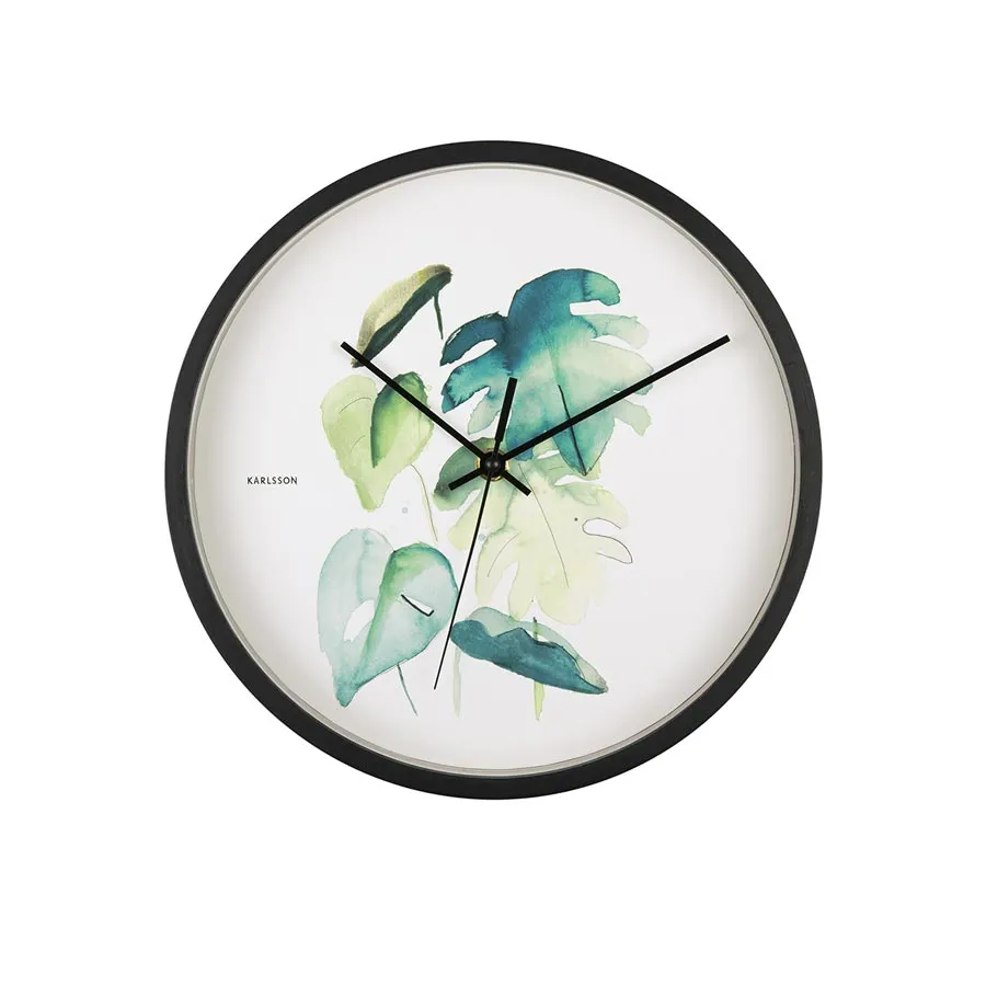 Botanical Monstera Wall Clock (26cm)