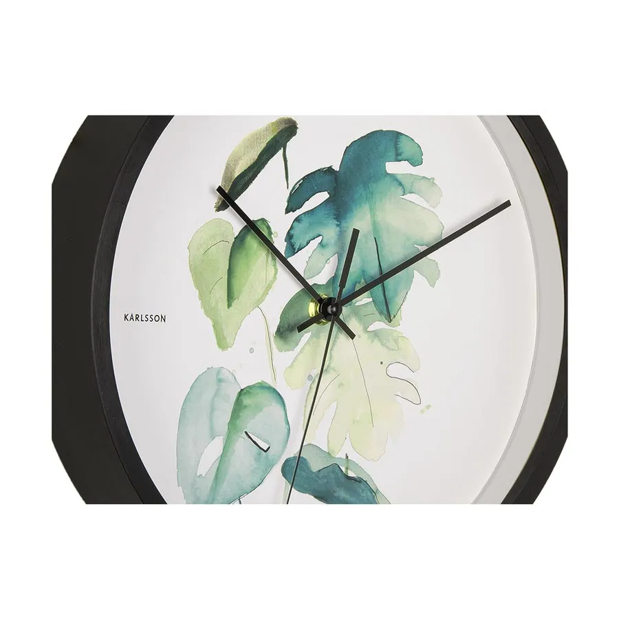 Botanical Monstera Wall Clock (26cm)