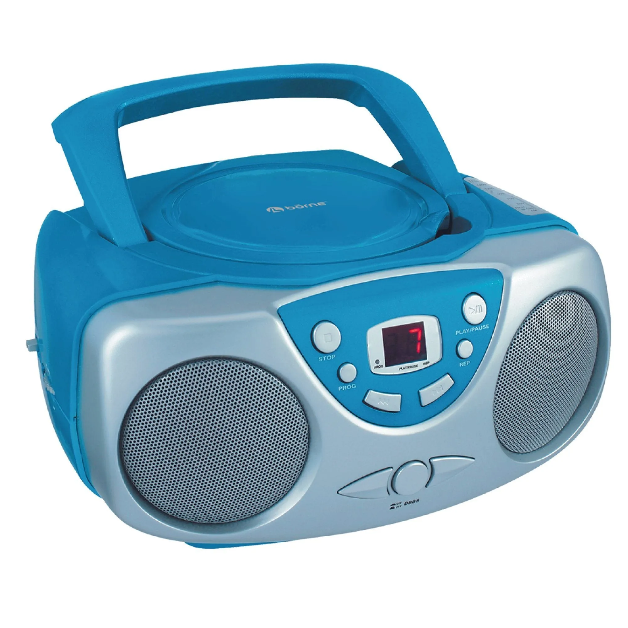 bōrne - Portable CD BoomBox AM/FM with AUX