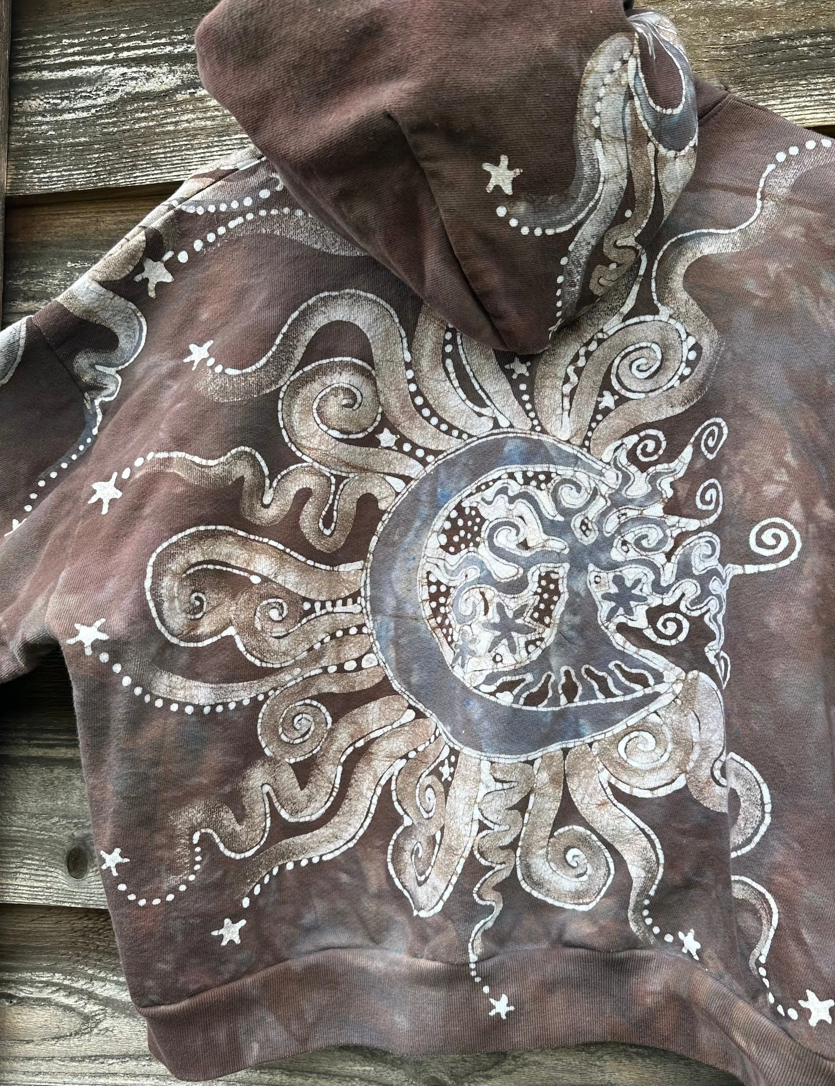 Cedar Moon Handmade Batik Hoodie - One Size - M/L