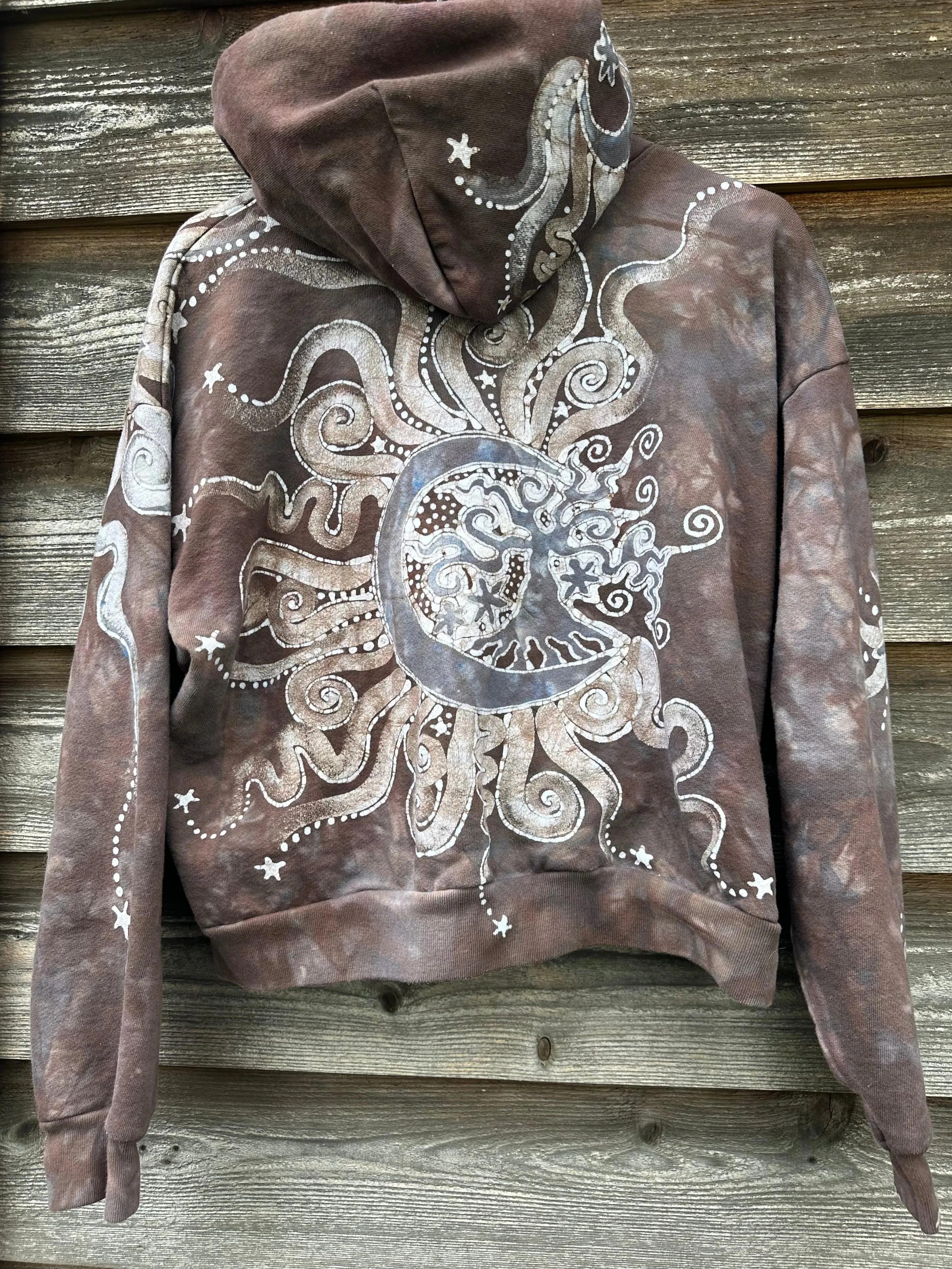 Cedar Moon Handmade Batik Hoodie - One Size - M/L
