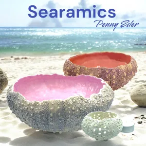 Ceramic Sea Urchin Wall Tiles, Bowls and Luminaries by Penny Eder