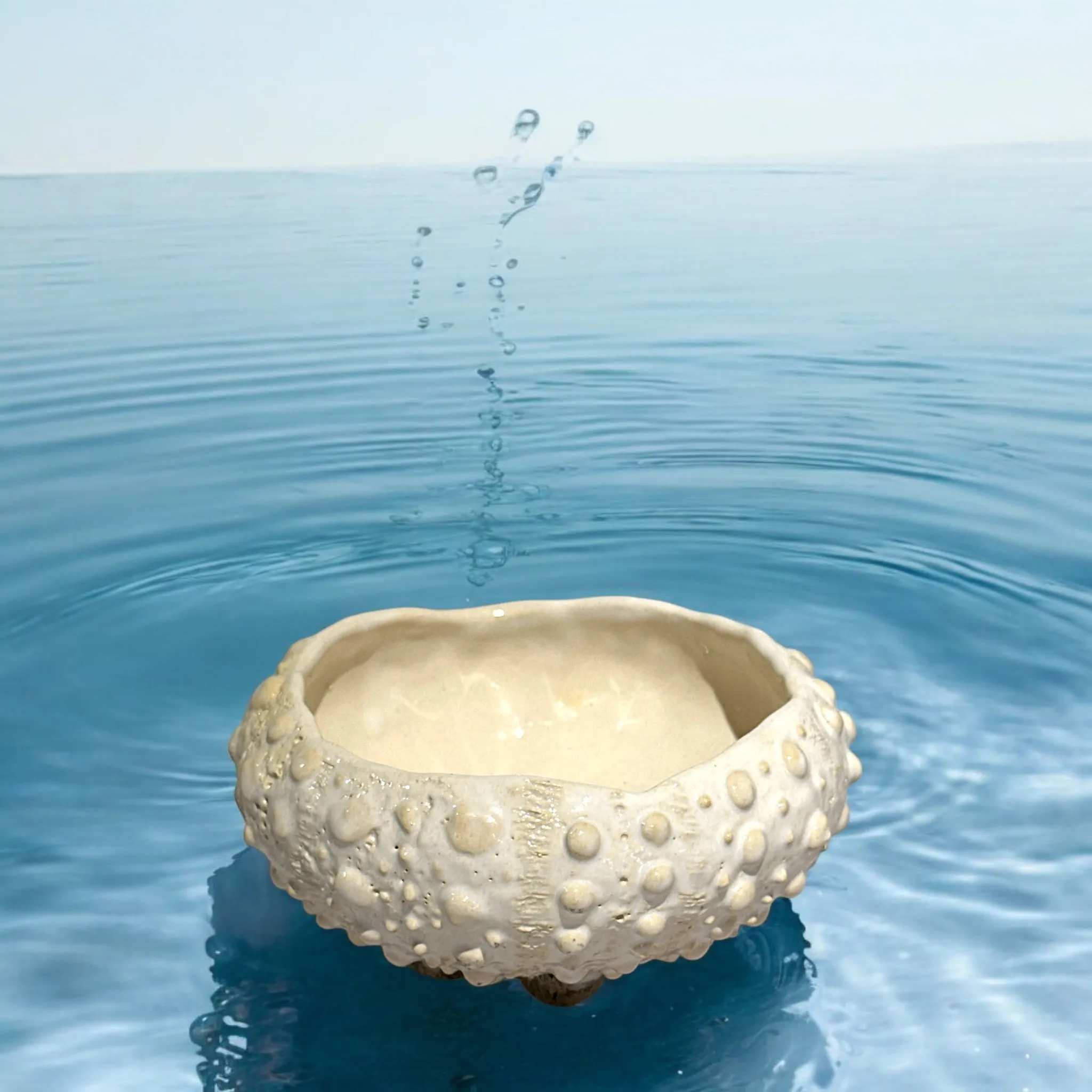 Ceramic Sea Urchin Wall Tiles, Bowls and Luminaries by Penny Eder
