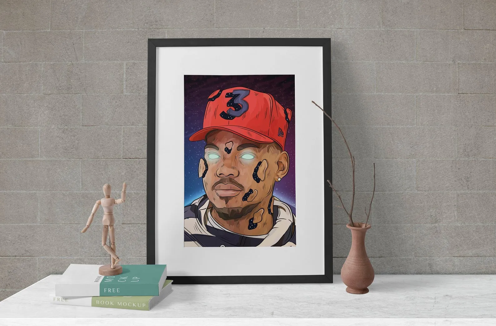 Chance The Rapper Poster, Custom Music Print, Music Poster, Custom Canvas, Home Decor, Wall Hangings, Chance Art