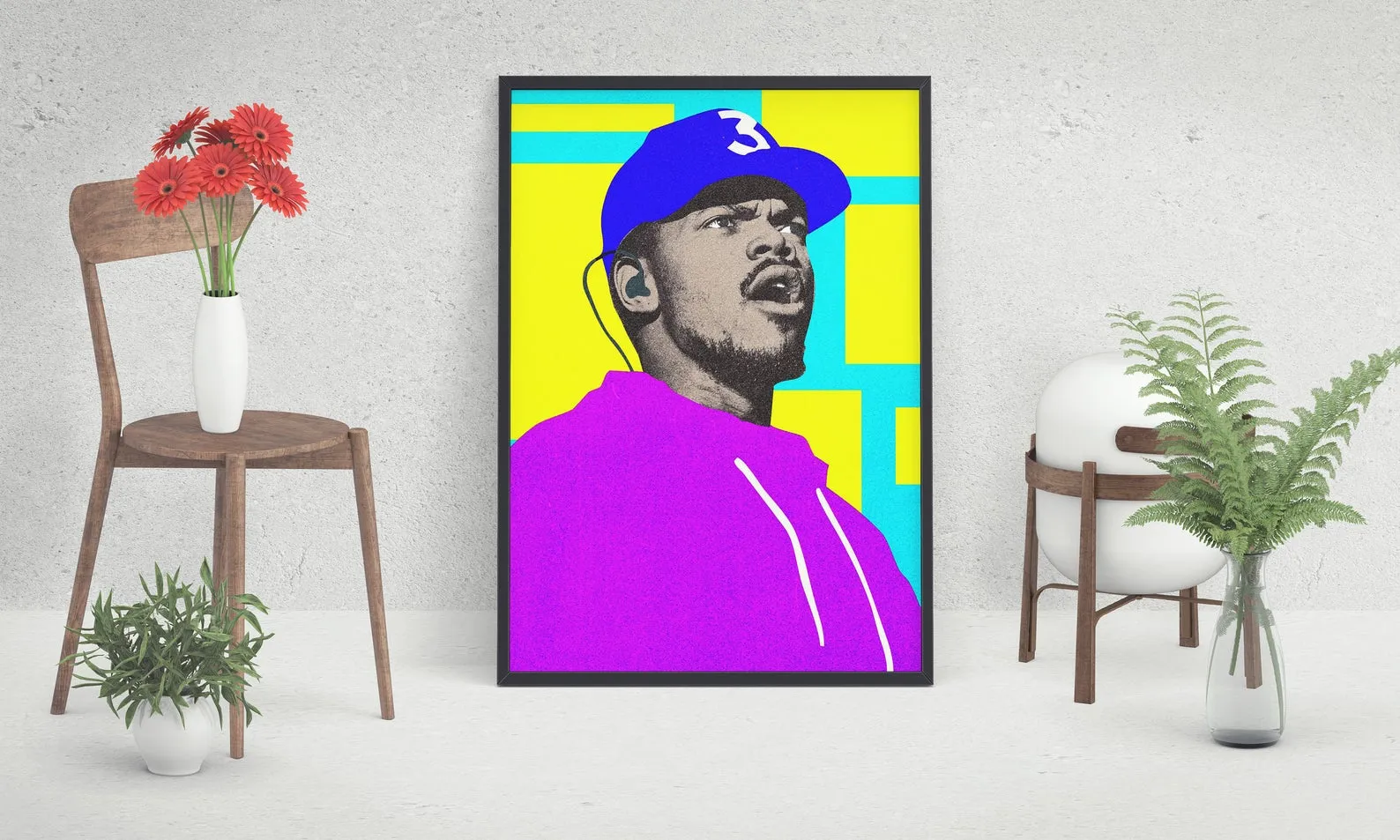 Chance The Rapper Poster, Custom Music Print, Music Poster, Custom Canvas, Home Decor, Wall Hangings, Chance Art