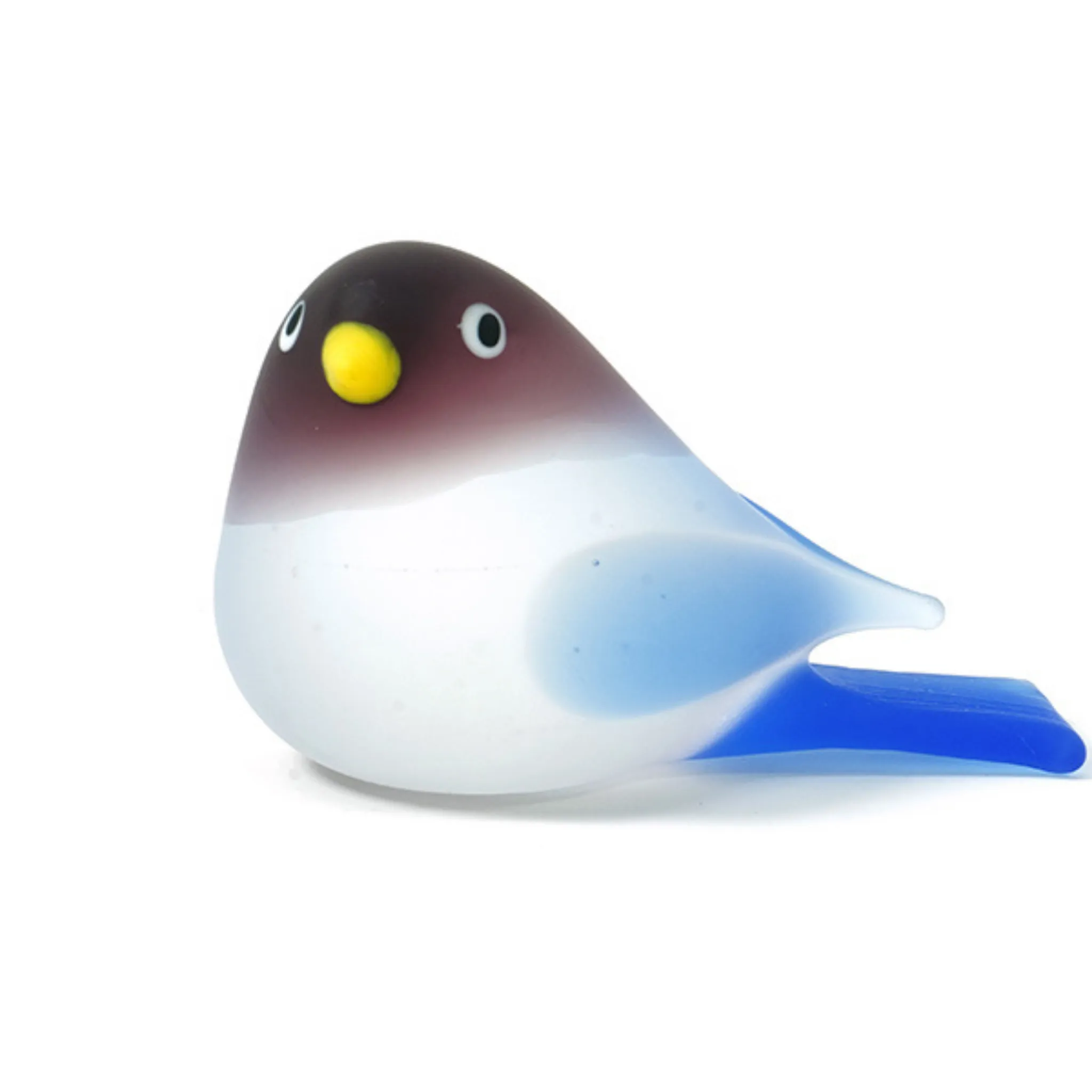 Chickadee Murano Glass Bird, multiple sizes, Made in Italy