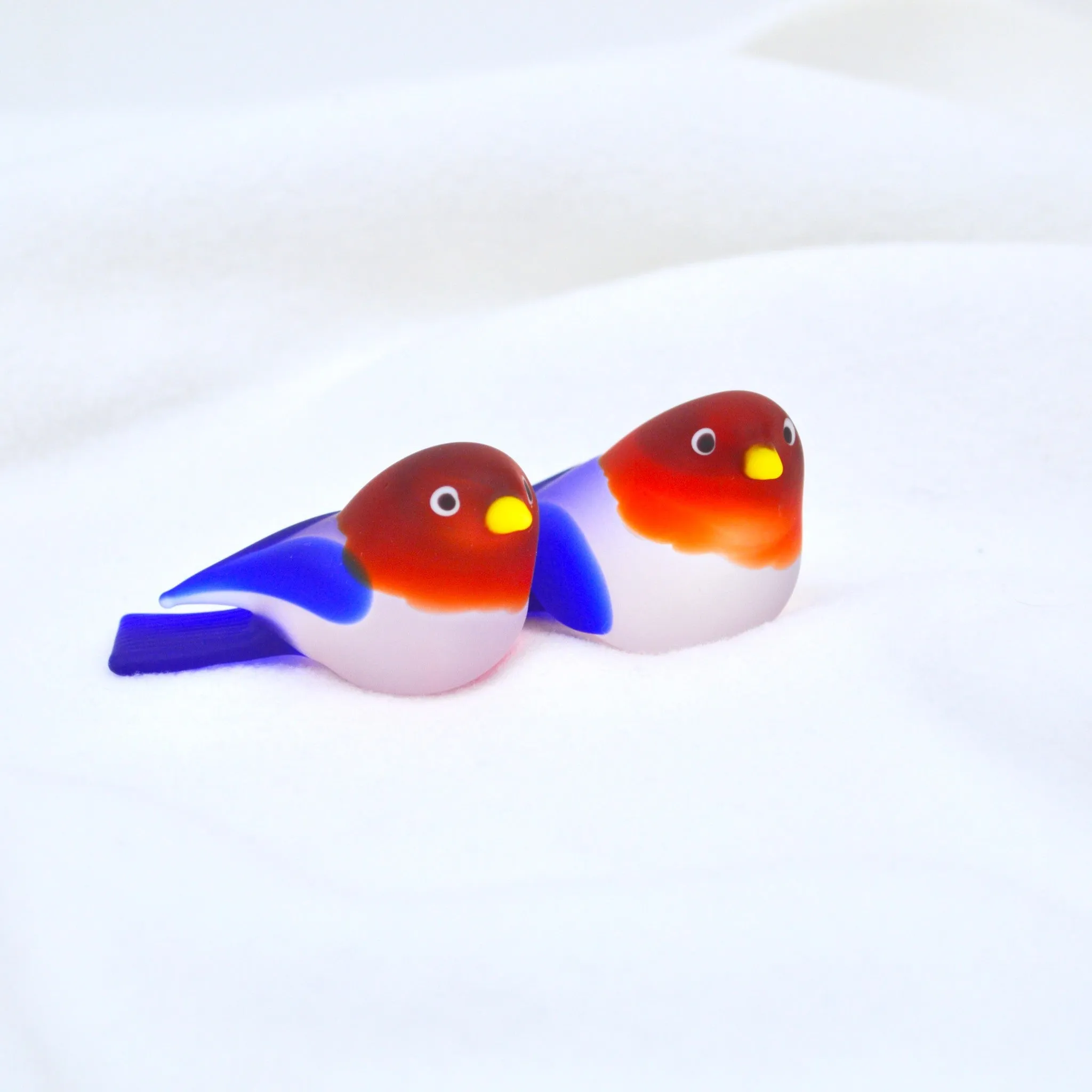 Chickadee Murano Glass Bird, multiple sizes, Made in Italy