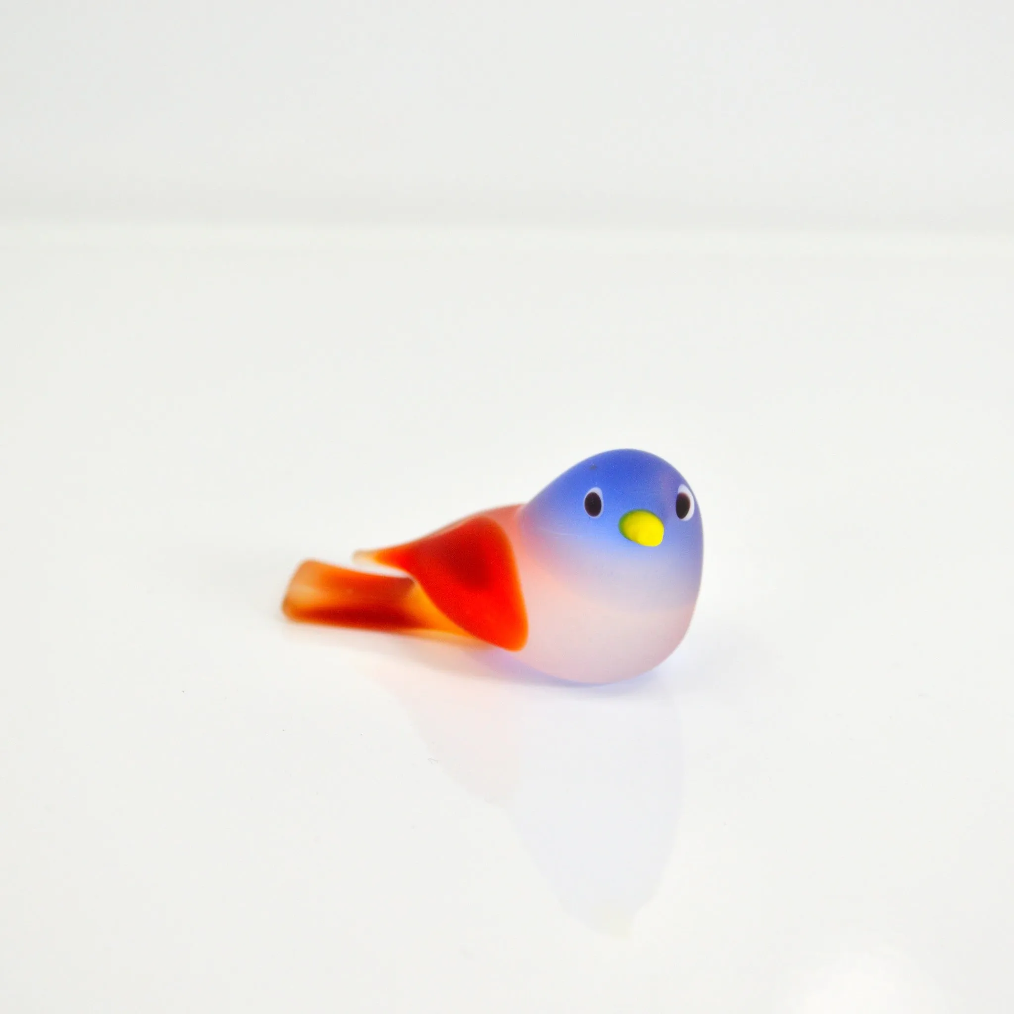 Chickadee Murano Glass Bird, multiple sizes, Made in Italy