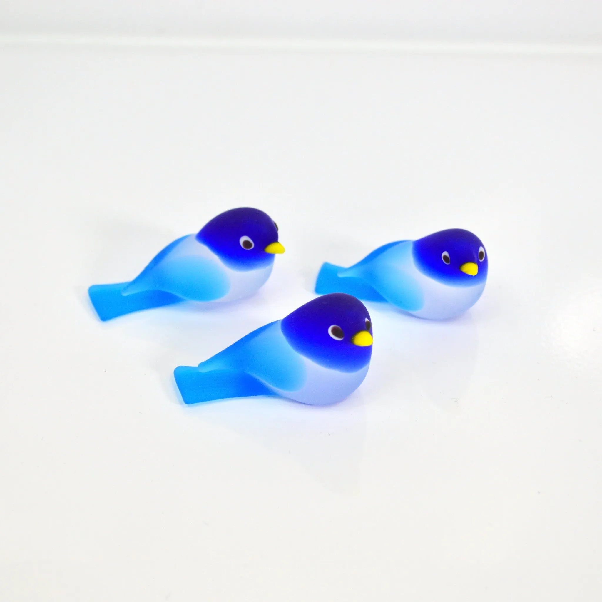 Chickadee Murano Glass Bird, multiple sizes, Made in Italy