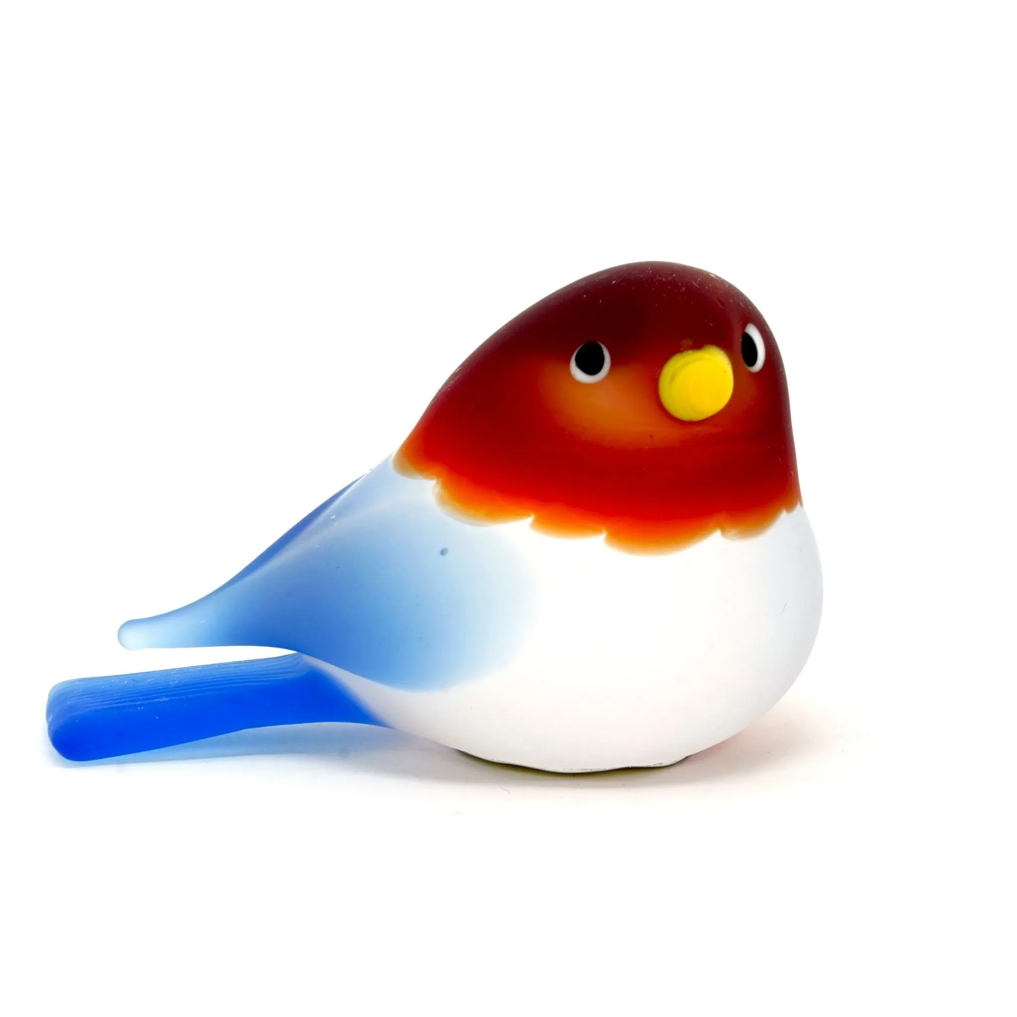 Chickadee Murano Glass Bird, multiple sizes, Made in Italy