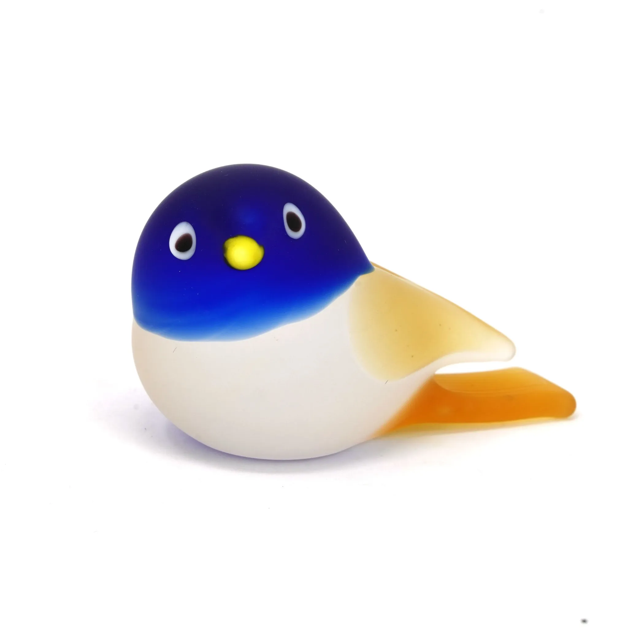 Chickadee Murano Glass Bird, multiple sizes, Made in Italy