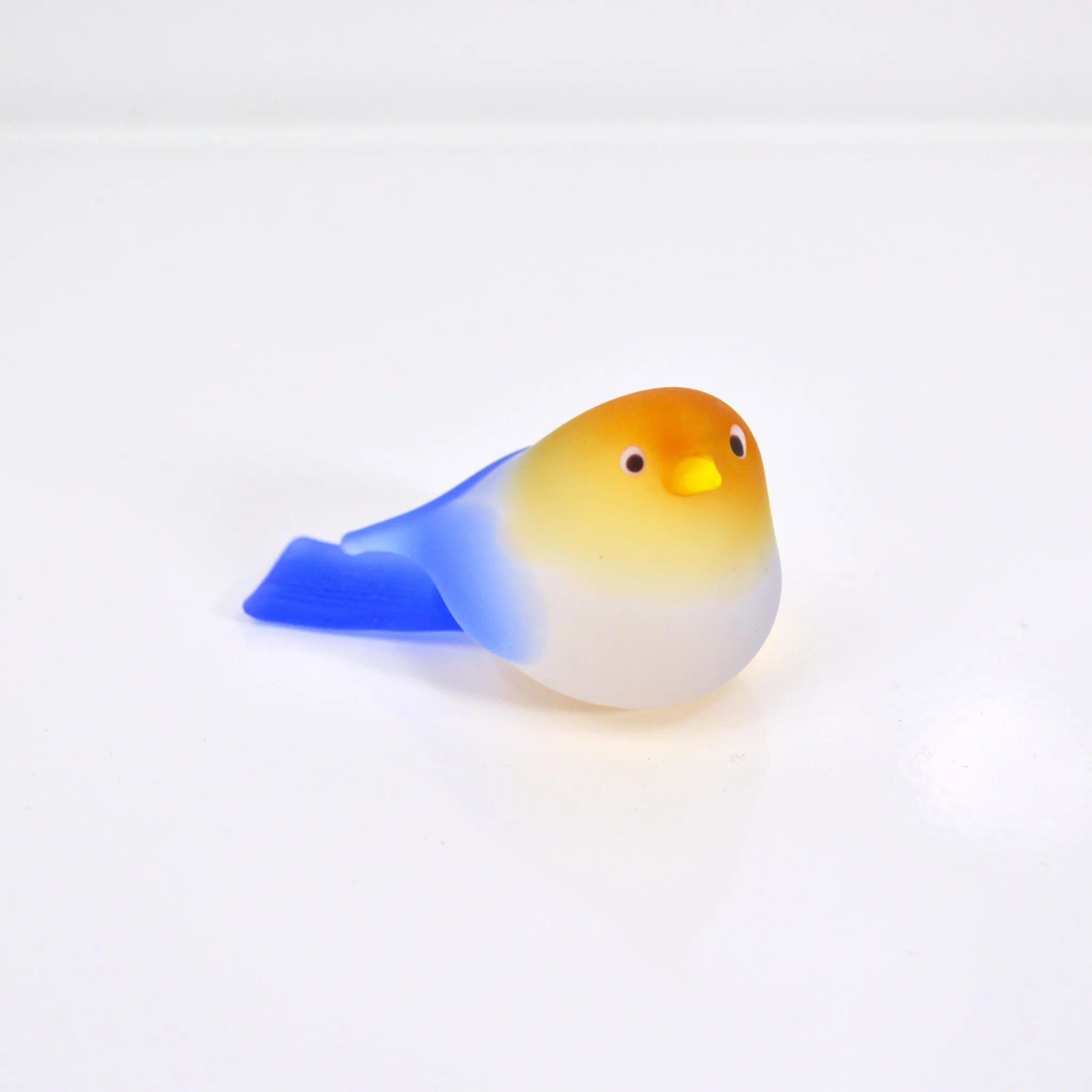 Chickadee Murano Glass Bird, multiple sizes, Made in Italy