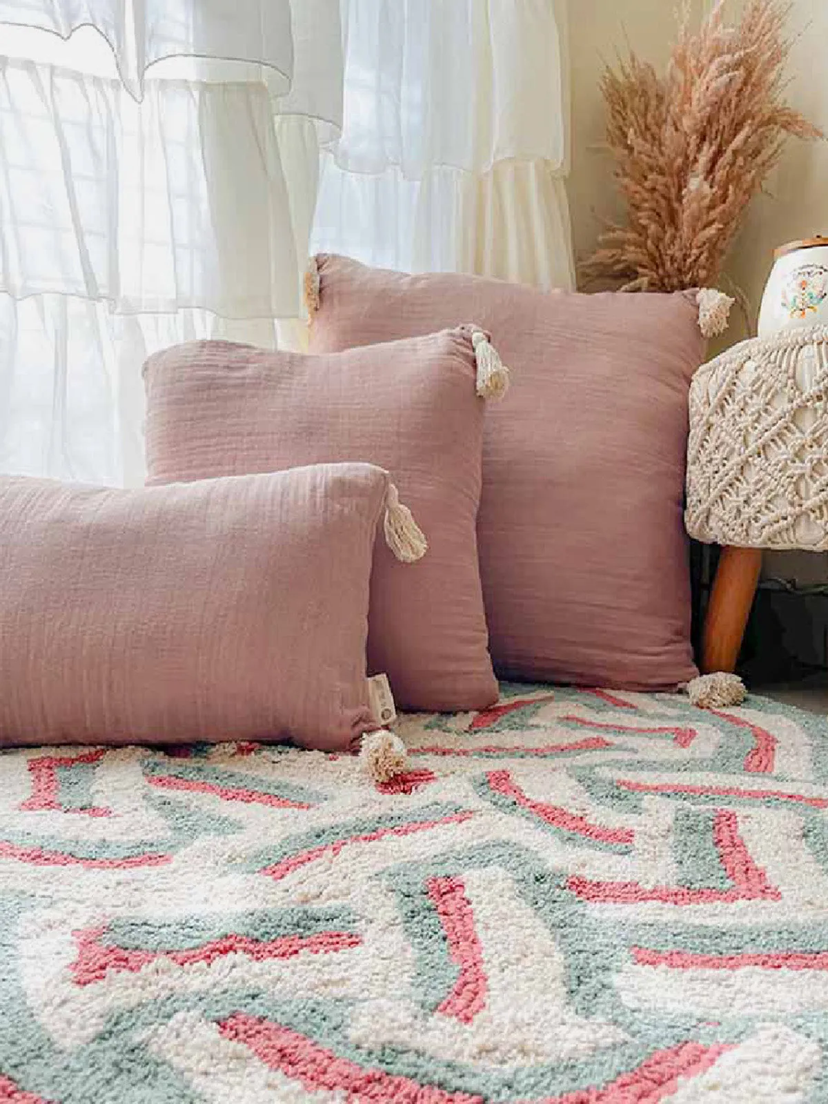 Chiffon Cushion Cover Solid